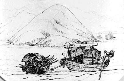 Green Is. and sampans