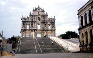 Macau church stairs