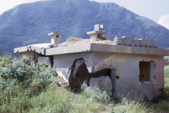 Direct hit on HK bunker from WWII